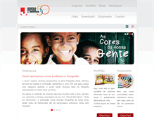 Tablet Screenshot of graficajandrade.com.br